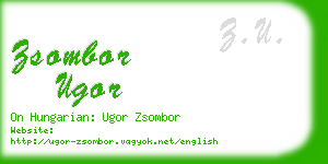 zsombor ugor business card